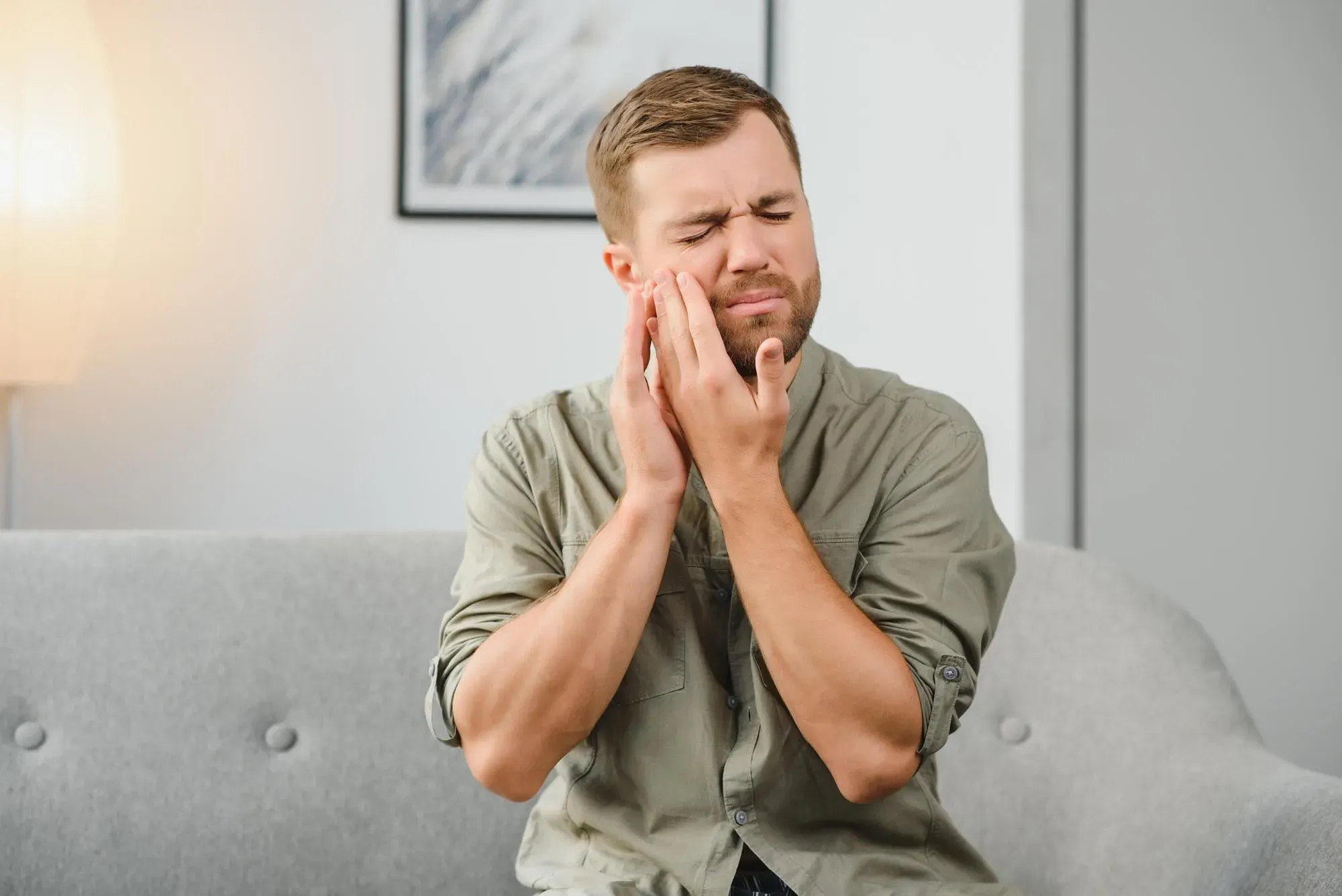 Close-up dental exam identifying the cause of a patient's toothache in Lake Mary FL