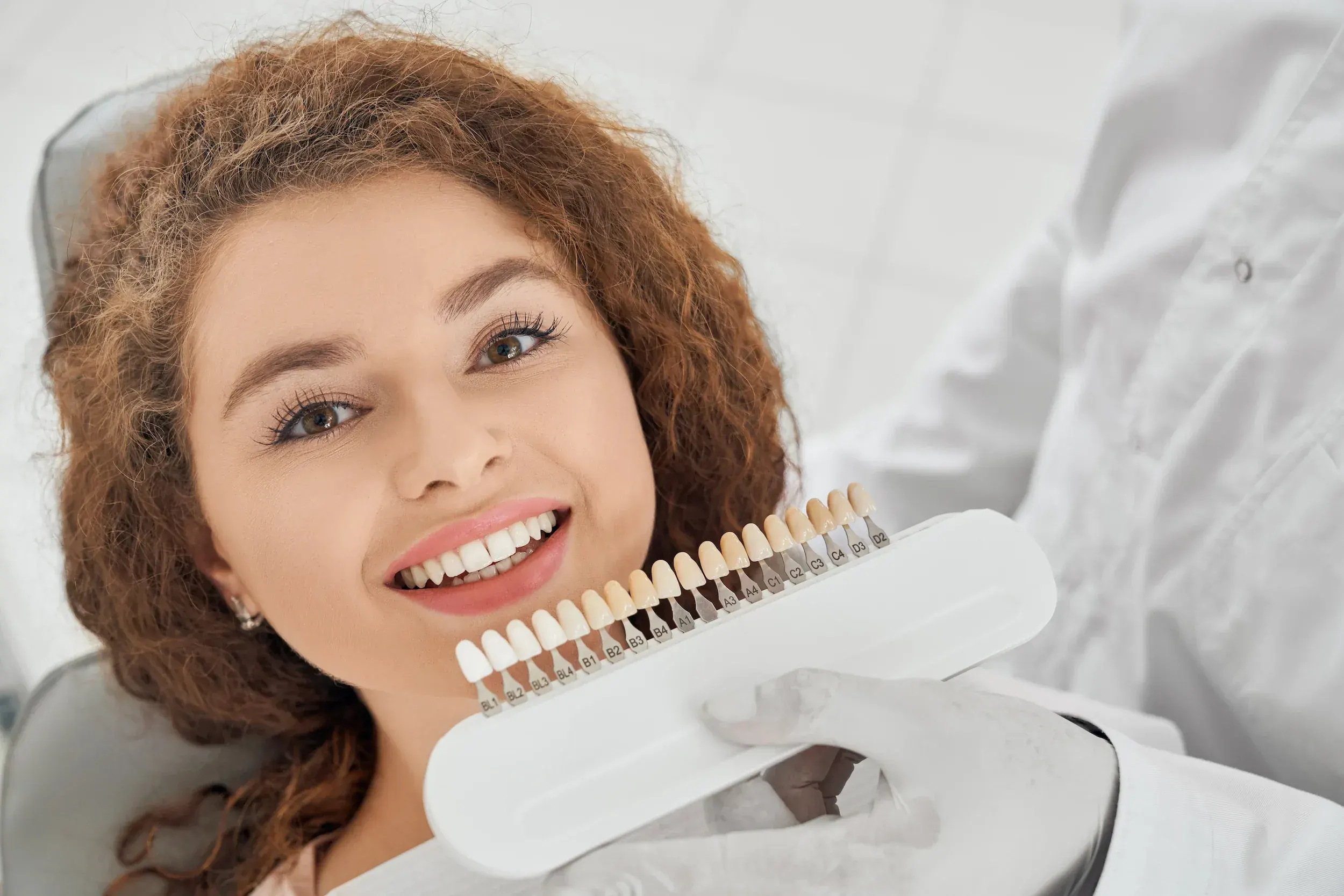 Abstract background representing various types of tooth discoloration addressed at Enclave Dental